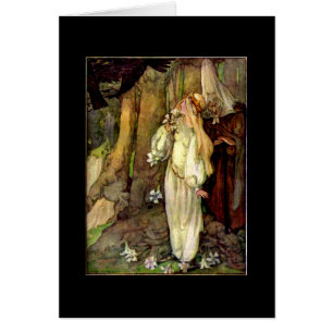 Carte vintage de conte de fées