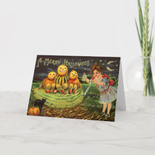 Carte vintage de Halloween