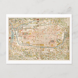 Carte vintage de Kyoto Postcard