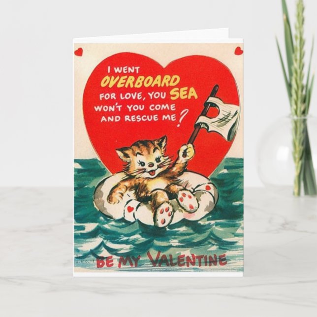 Carte vintage de la Saint-Valentin (Devant)