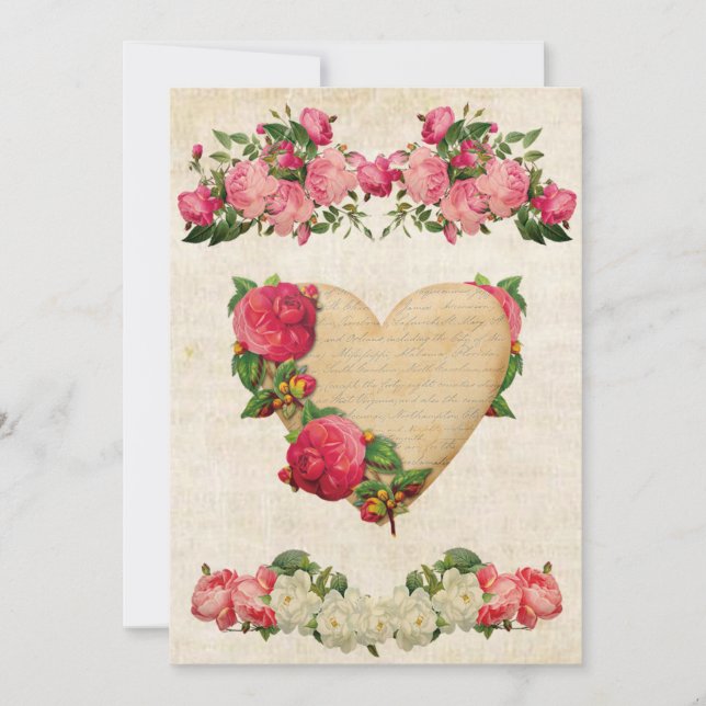 Carte vintage de la Saint-Valentin (Devant)