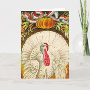 Carte vintage de la Turquie de thanksgiving