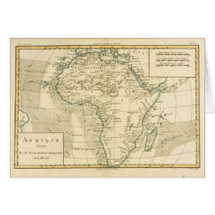 Carte vintage de l'Afrique