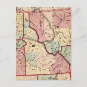 Carte vintage de l'Idaho (1866)