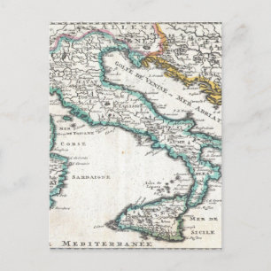 Carte vintage de l'Italie (1706)