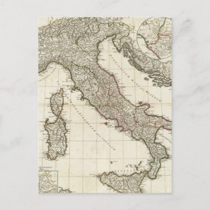 Carte vintage de l'Italie (1764)