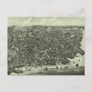 Carte vintage de Marblehead MA (1882)