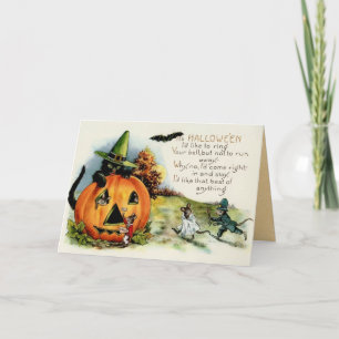 Carte vintage de mythe de Halloween