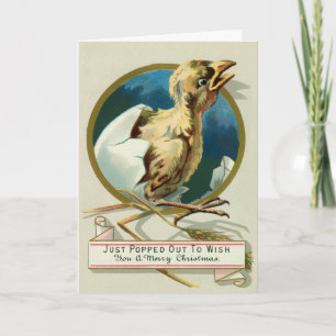 Carte Vintage de Noël de la poussette victorienne