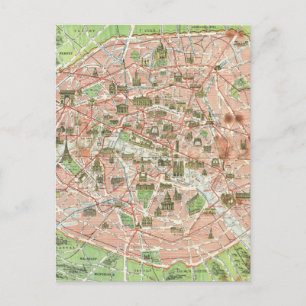 Carte vintage de Paris (1920)