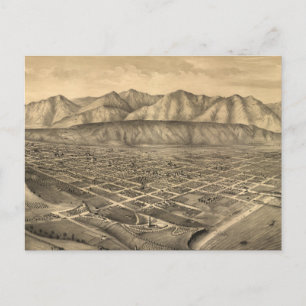 Carte vintage de Père Noël Barbara CA (1877)