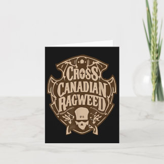 Carte Vintage de Ragweed canadien