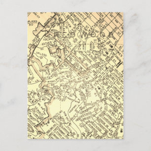 Carte Vintage de Redwood City, CA