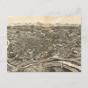 Carte vintage de Roanoke Virginia (1891)