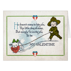 CARTE VINTAGE DE SAINT-VALENTIN