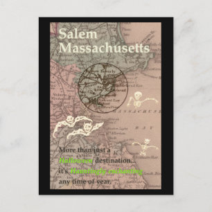 Carte vintage de Salem MA
