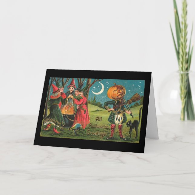 Carte vintage de sorcières (Devant)