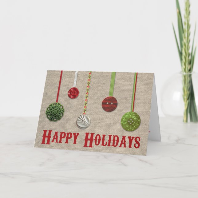 Carte vintage de vacances d'ornement et de toile (Devant)