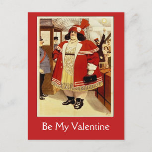 Carte vintage de Valentine d'affiche de cirque