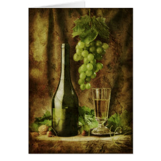 Carte vintage de vin