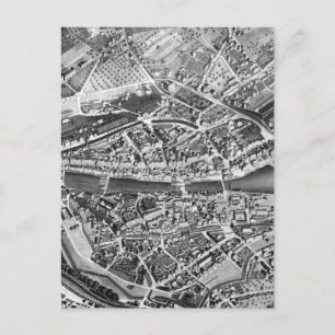 Carte vintage de Zurich Suisse (1850)