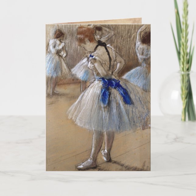 Carte Vintage Degas Ballet Ballerina (Devant)