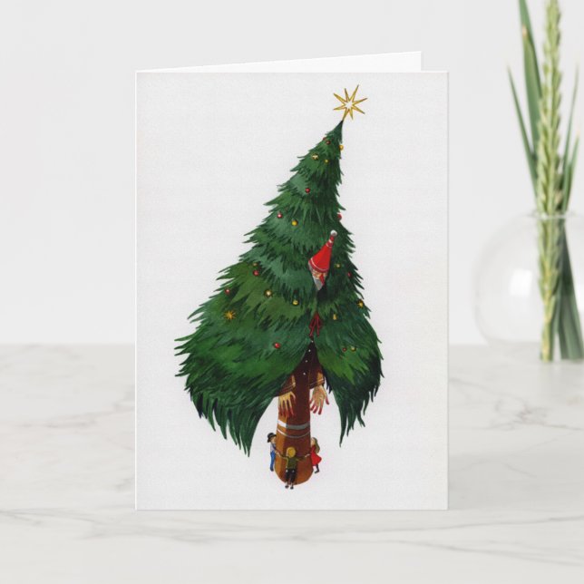 Carte vintage Déplaisant de Noël (Devant)