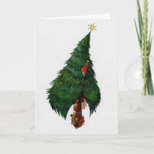 Carte vintage Déplaisant de Noël