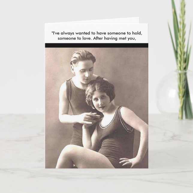 carte vintage d'humour (Devant)