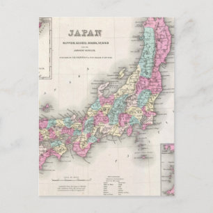 Carte vintage du Japon (1855)
