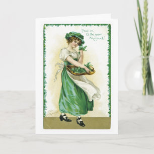 Carte vintage du jour de St Patrick