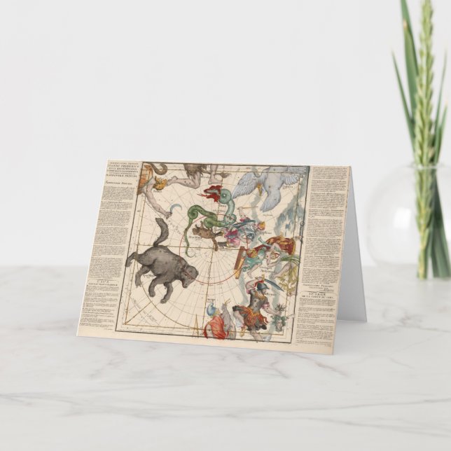 Carte vintage du Pôle Nord (Devant)