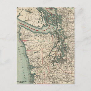Carte vintage du Puget Sound (1910)