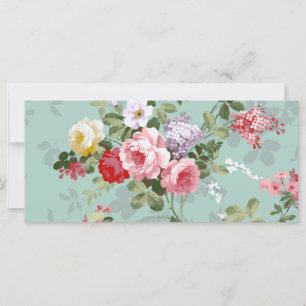 Carte Vintage Elegant rose Roses Motif