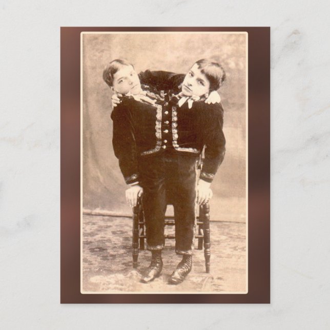 Carte Vintage et cartes postales jumelles (Devant)