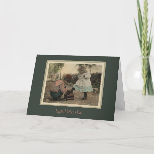 Carte Vintage Fête des Mères (Devant)