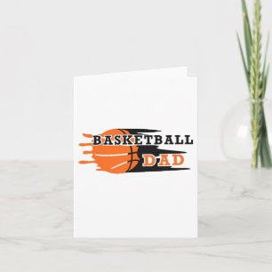 Carte Vintage fière basket-ball papa Fête des pères bask