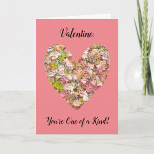 Carte Vintage Floral Heart Series 6 Valentine Card