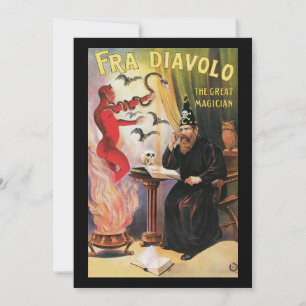 Carte Vintage Fra Diavolo Le Grand Magicien Poster