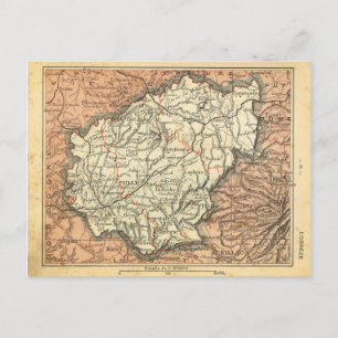 Carte vintage France Correze