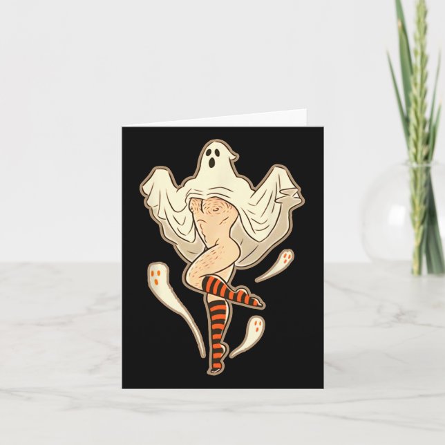 Carte Vintage Funny Gay Halloween (Devant)