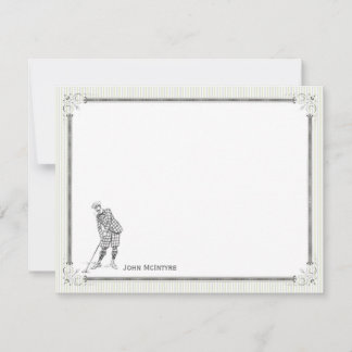 Carte vintage Golf Personnalisée - Homme