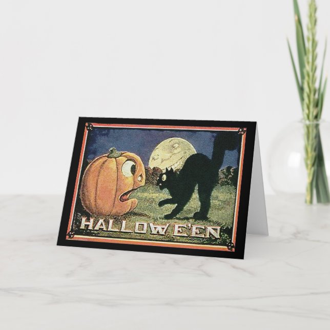Carte Vintage Halloween (Devant)