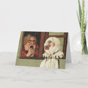 Carte Vintage Halloween Scare Card