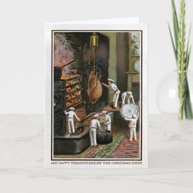 Carte vintage Happy Thoughts (Devant)