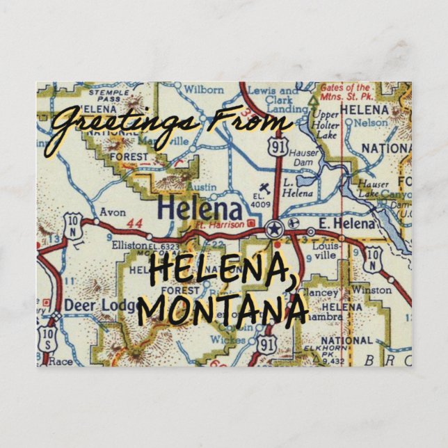 Carte Vintage Helena MT (Devant)