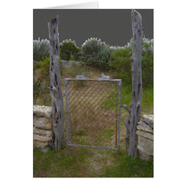 Carte vintage Hill Country Gate (Devant)