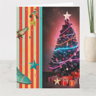 Carte Vintage Holiday Collage Design