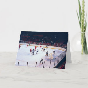 Carte Vintage Ice Hockey Match
