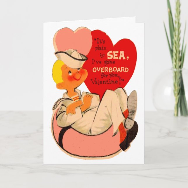 Carte vintage Innertube Sailor Valentine (Devant)